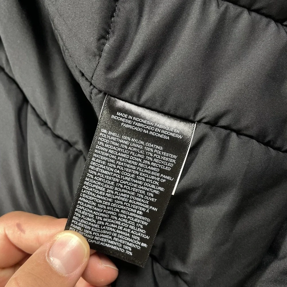 The North Face Coat Mens‎ Large Black Bedford Down Parka DryVent Faux Fur Hood
